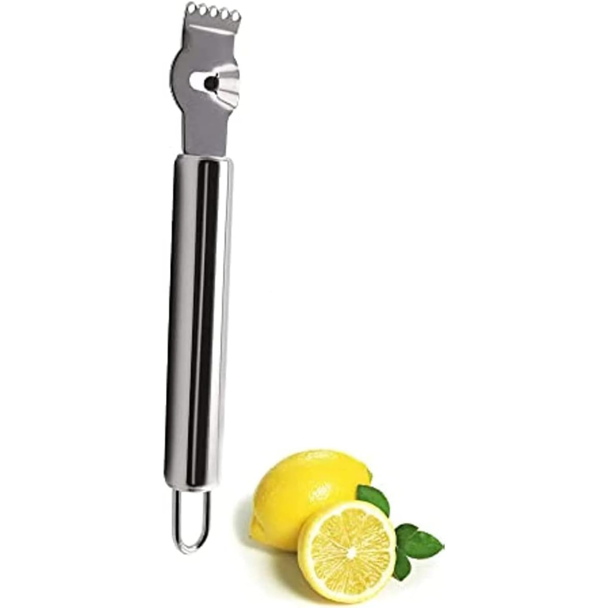 Peeler Channel Knife - Gümüş Limon Rendeleyici/Ayrıklaştırıcı Paslanmaz Çelik Kanallı