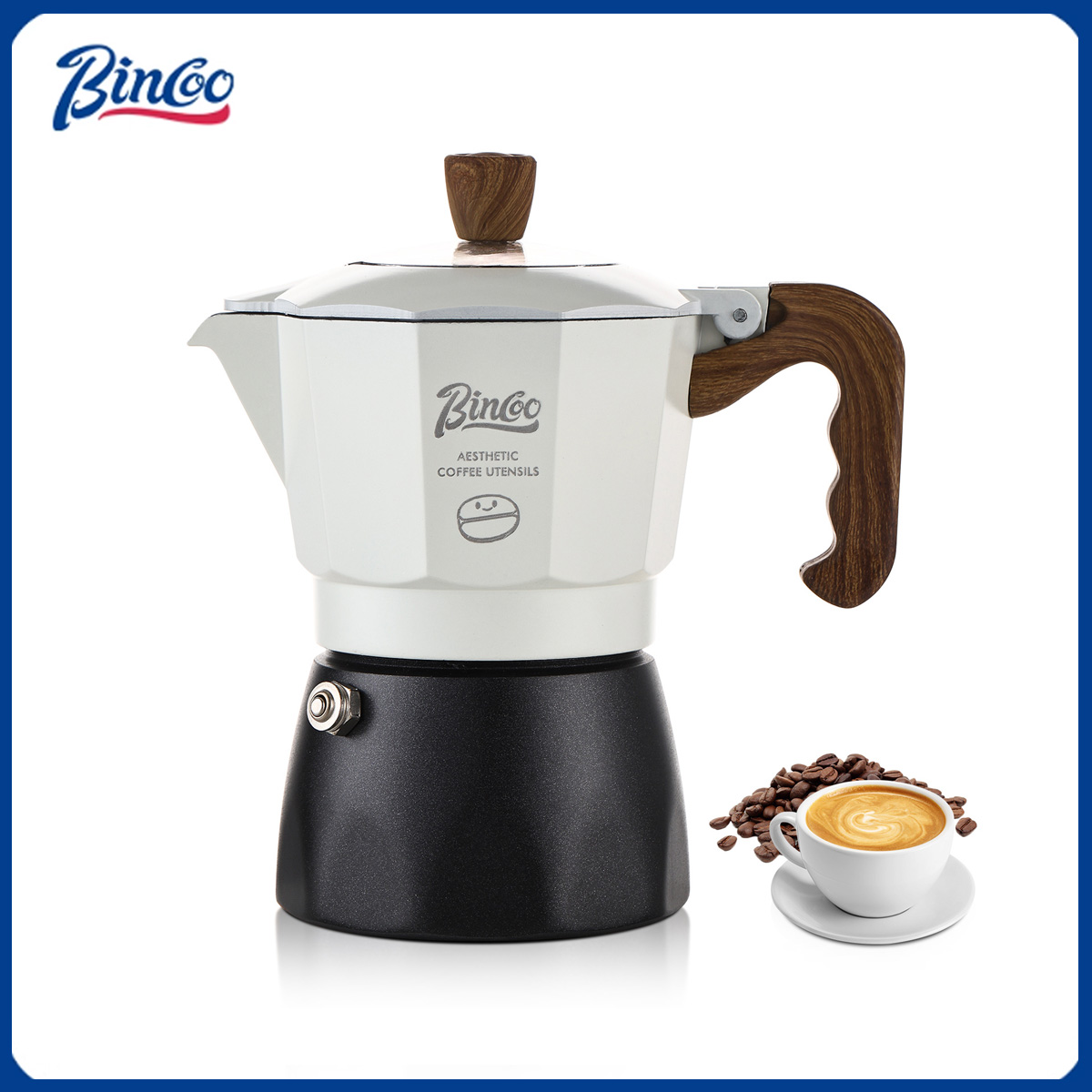 Home Barista - Bincoo Çift Valfli Moka Pot Espresso