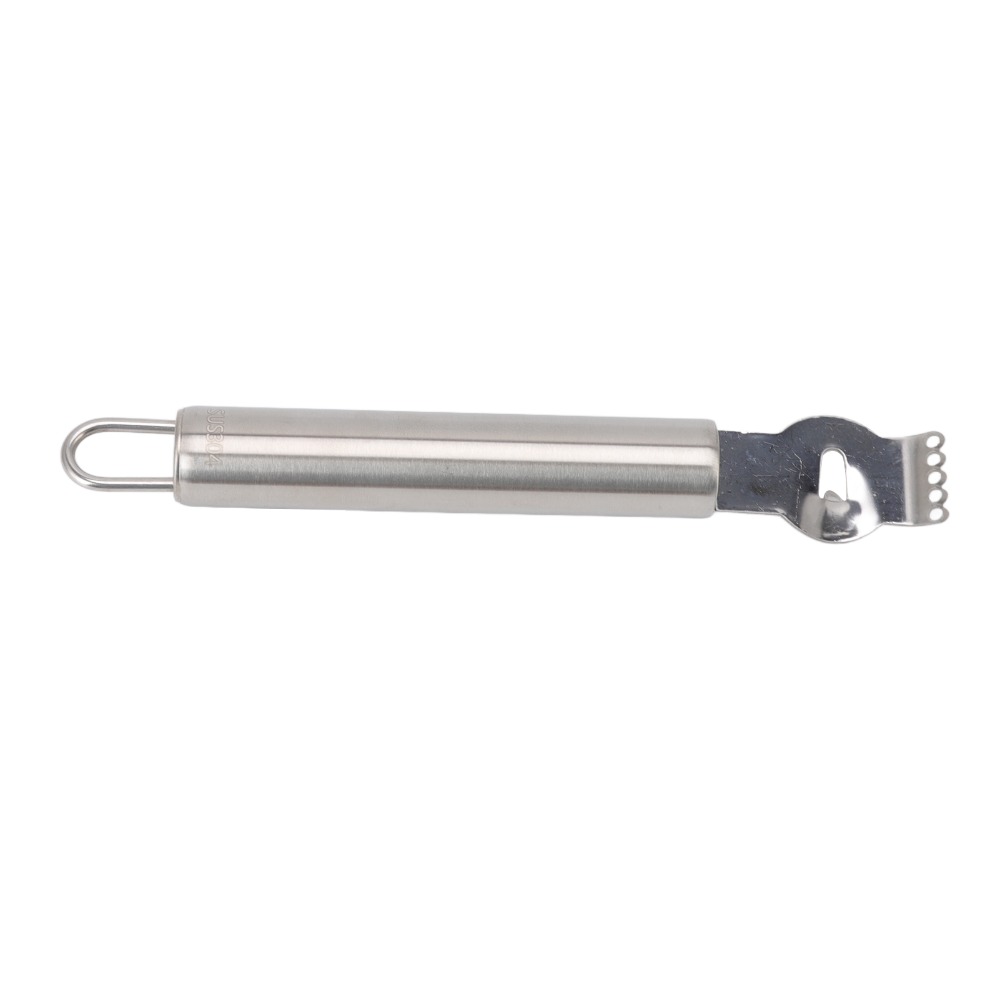 Peeler Channel Knife - Paslanmaz Çelik Limon Soyacağı Saplı Gümüş