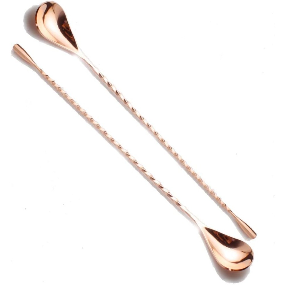 Bar Spoon Twisted - Profesyonel 12 İnç Bar Kaşıkları 2'li