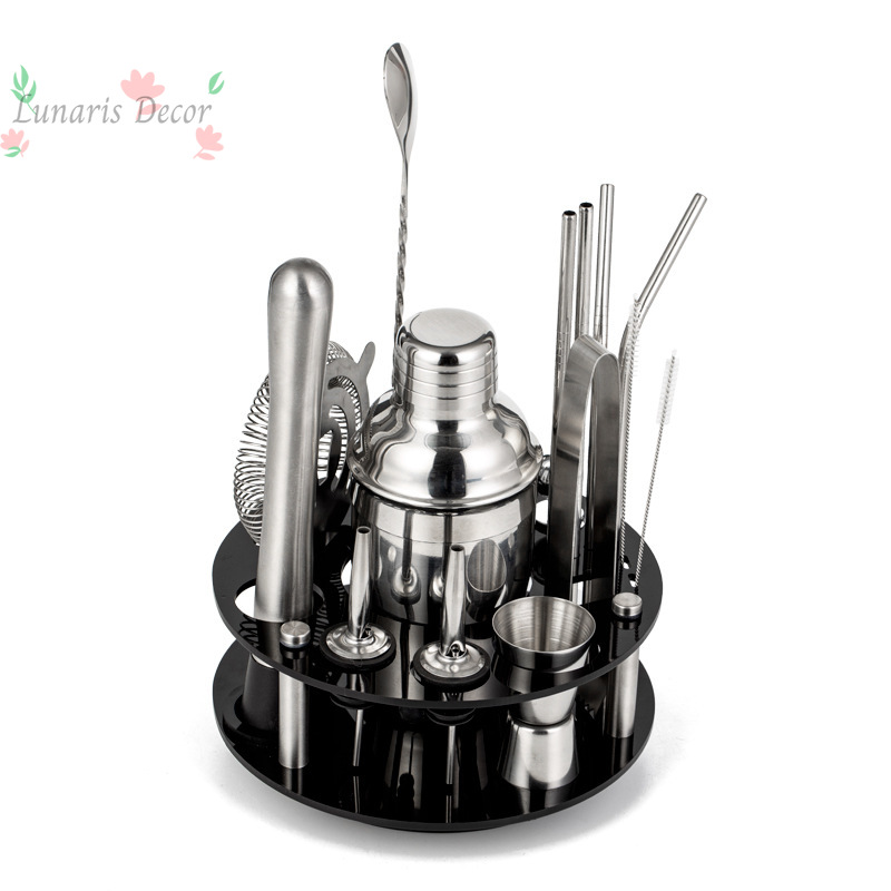 Boston Shaker Set - Döner Akrilik Boston Shaker'lı Tam Bartender