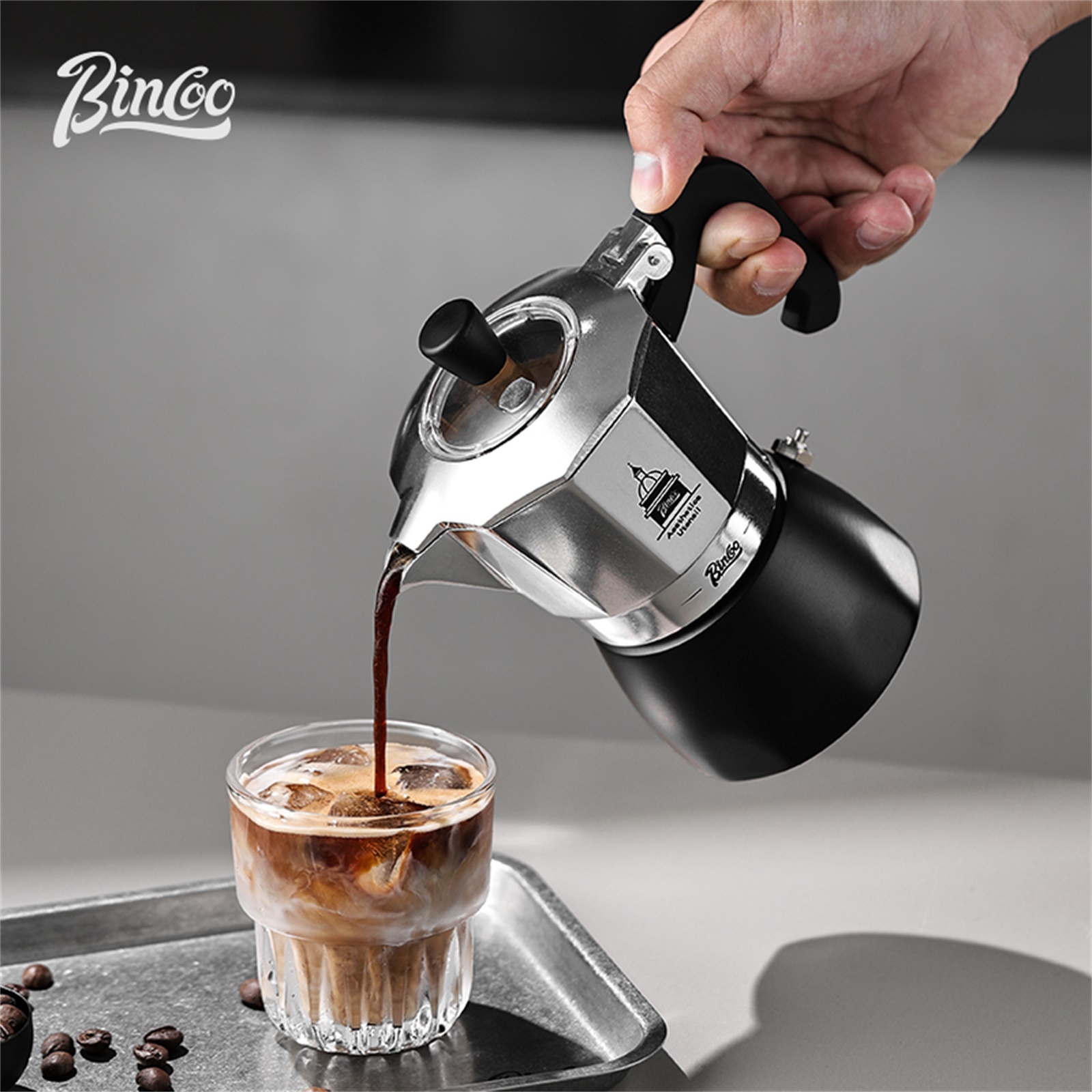 Home Barista - BINCOO Çift Valfli Moka Pot, Espresso