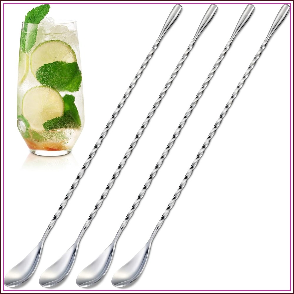 Bar Spoon Twisted - 4 Parça Bar Kaşığı Seti, 12