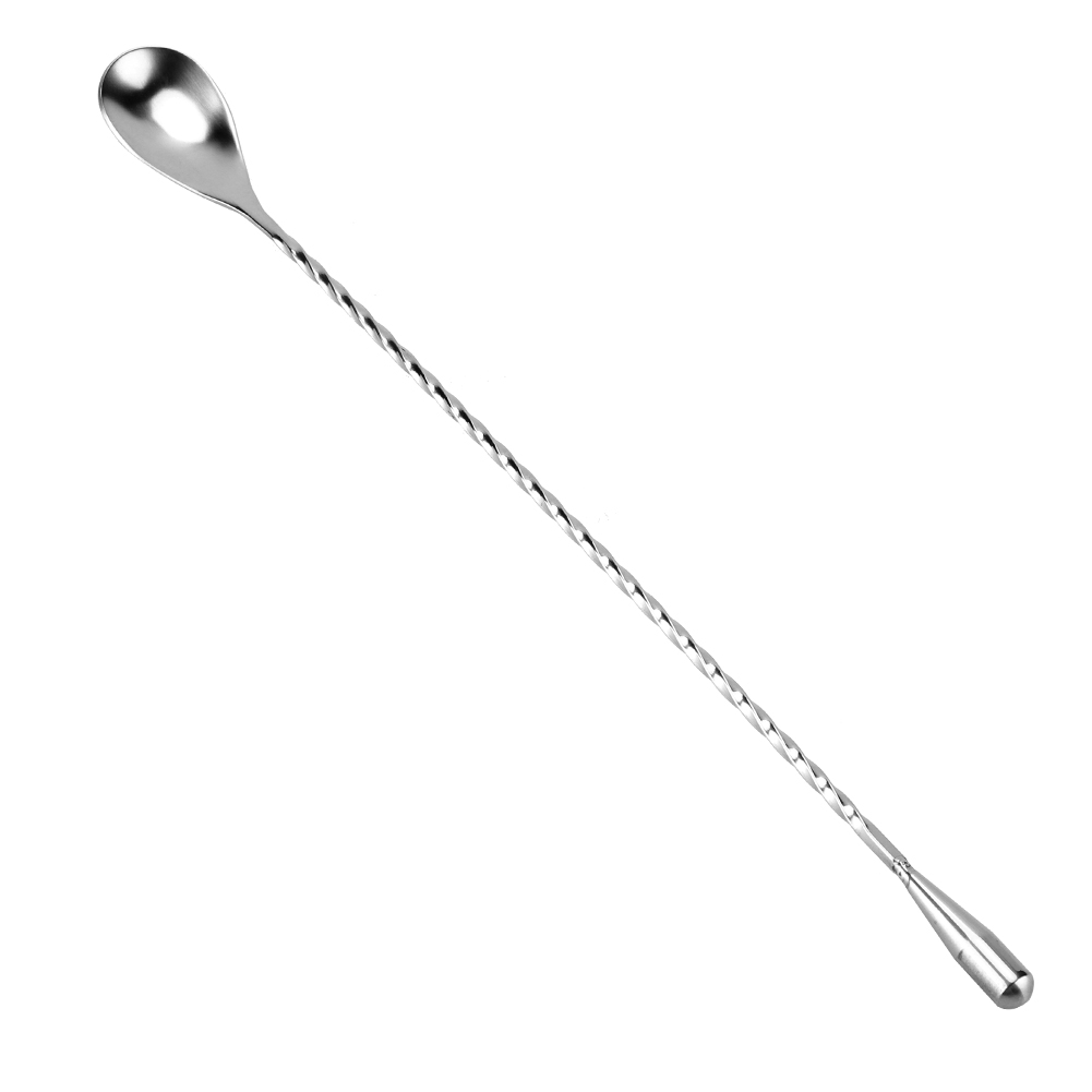 Bar Spoon Twisted - Uzun Karıştırma Kaşığı Paslanmaz Çelik Bar