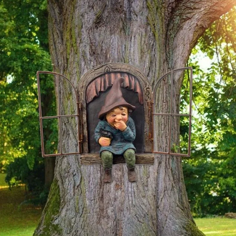 Home Bargains - Yaramaz Bahçe Heykeli Elf Dışarı Çıkmak