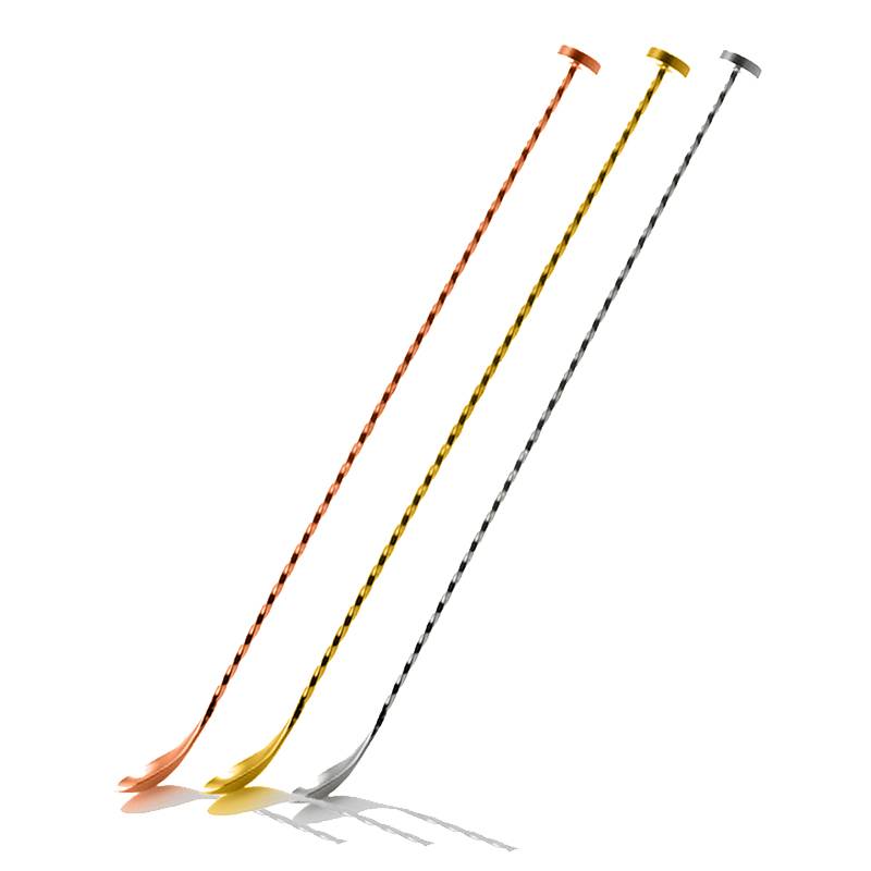 Bar Spoon Twisted - Ücretsiz kargo 40cm paslanmaz çelik kokteyl