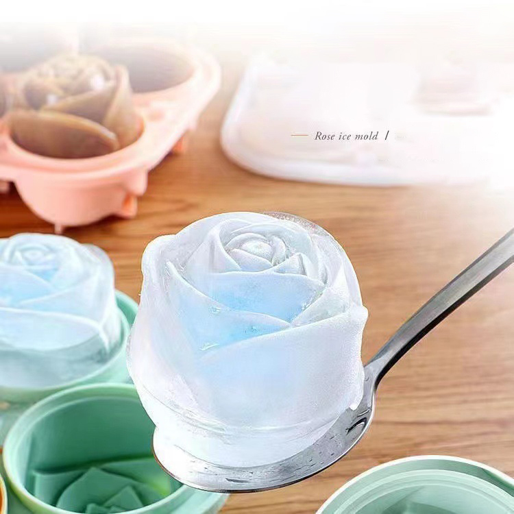 Ice Mold Sphere - 3D Gül Buz Kalıpları 4 Delik
