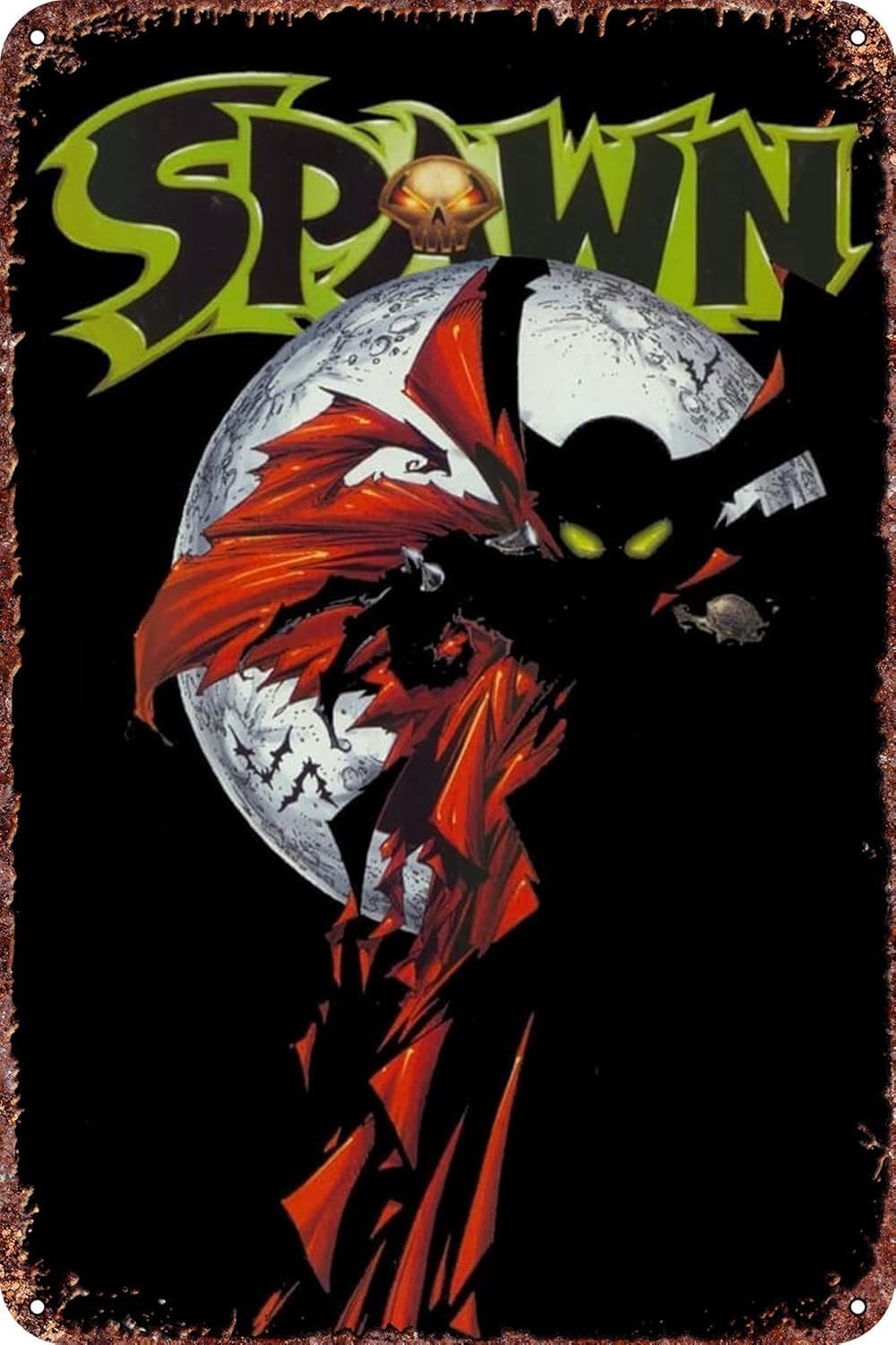 Home Bar And Restaurant - Todd McFarlane;s Spawn Eğlenceli Retro Teneke