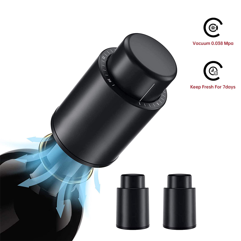 Wine Preservation Pump - LMETJMA Şarap Şişesi Tıpaları Yeniden Kullanılabilir