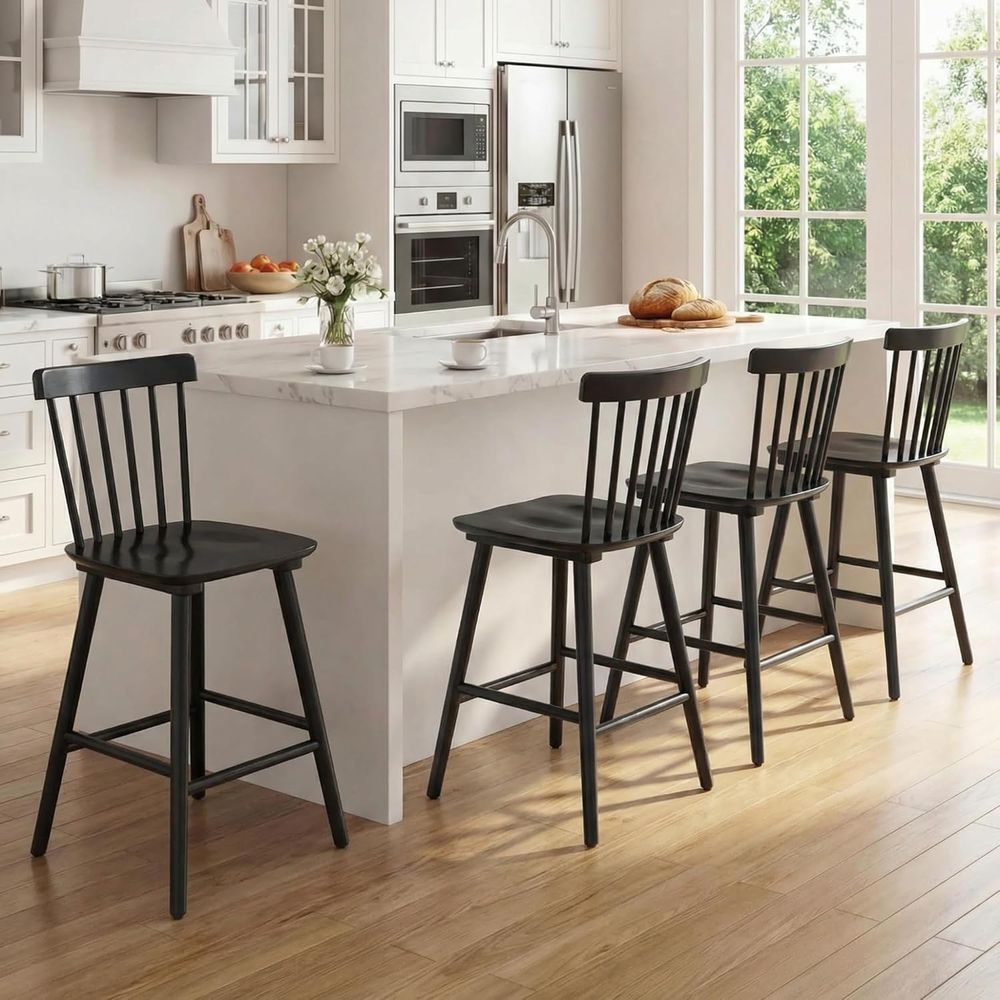 Home Bar And Counter - 4'lü Set, 26 İnç Tezgah Yüksekliğinde,