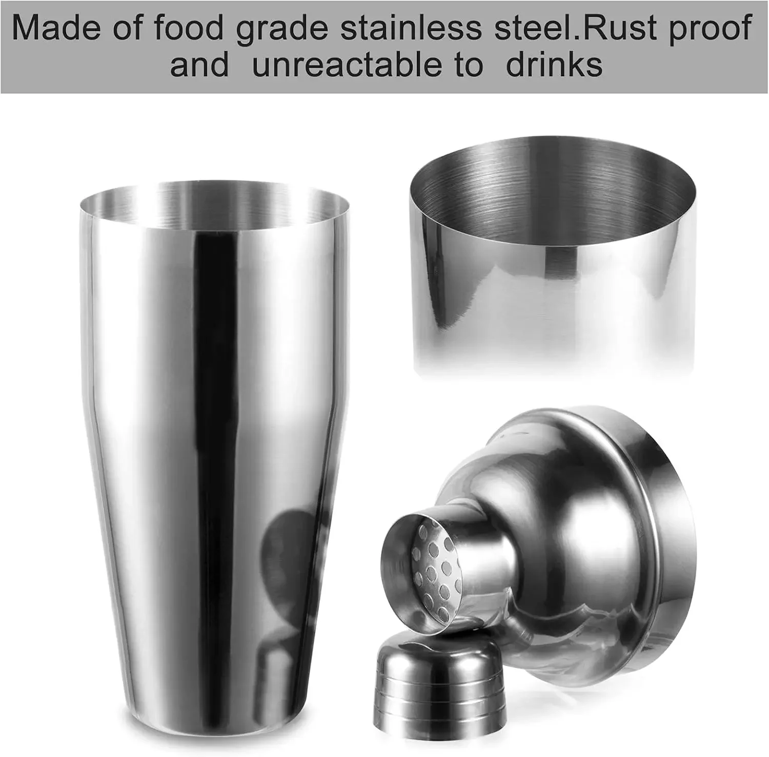 3/6 adet Kokteyl Shaker Paslan - Boston Shaker Set incelemesi ve fiyatı