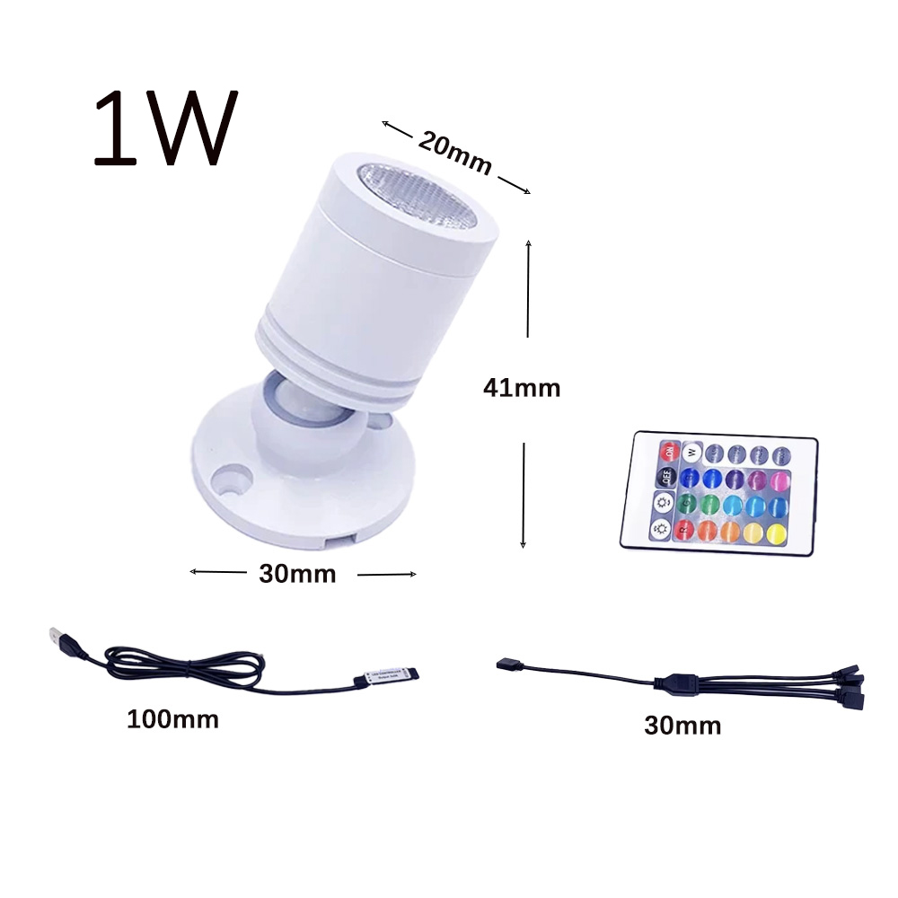 USB 5V RGB Mini LED Spot 1W 3W - Home Bar And Counter incelemesi ve fiyatı