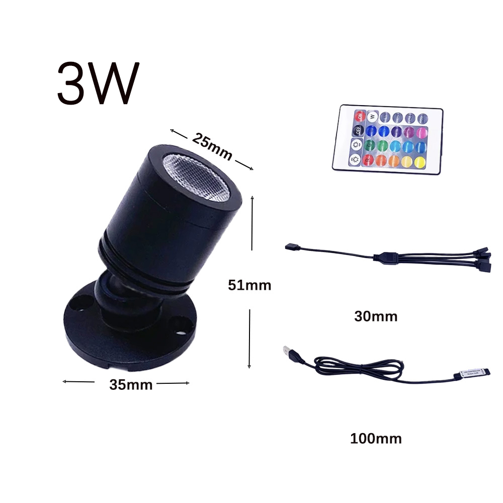 USB 5V RGB Mini LED Spot 1W 3W - Home Bar And Counter incelemesi ve fiyatı