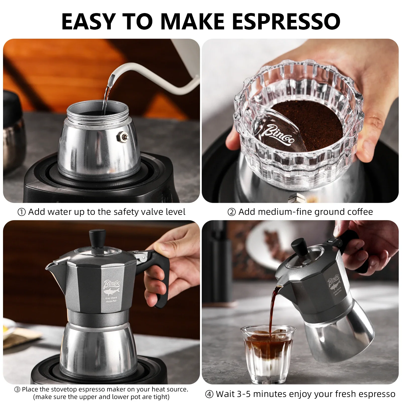 Bincoo 2 Bardak Çift Valfli Mo - Home Barista incelemesi ve fiyatı
