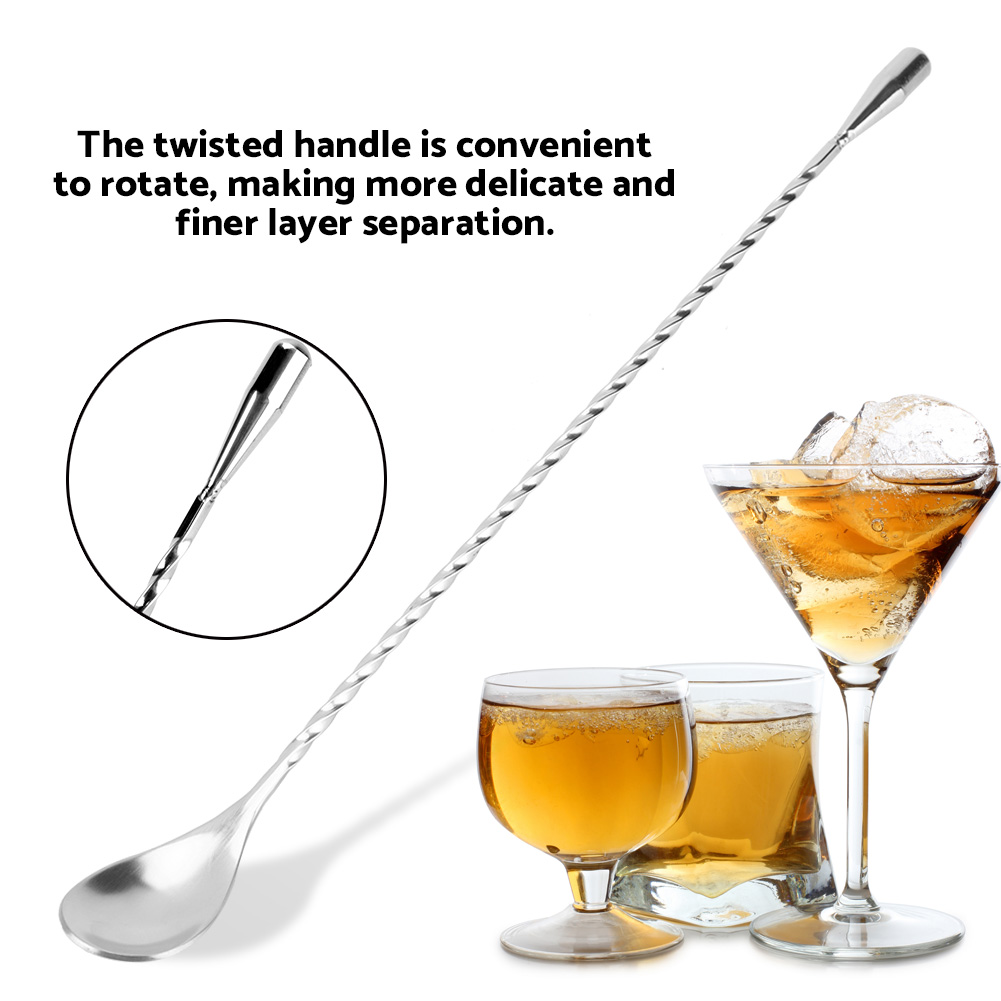 Paslanmaz Çelik Bar Kaşığı Uzu - Bar Spoon Twisted incelemesi ve fiyatı