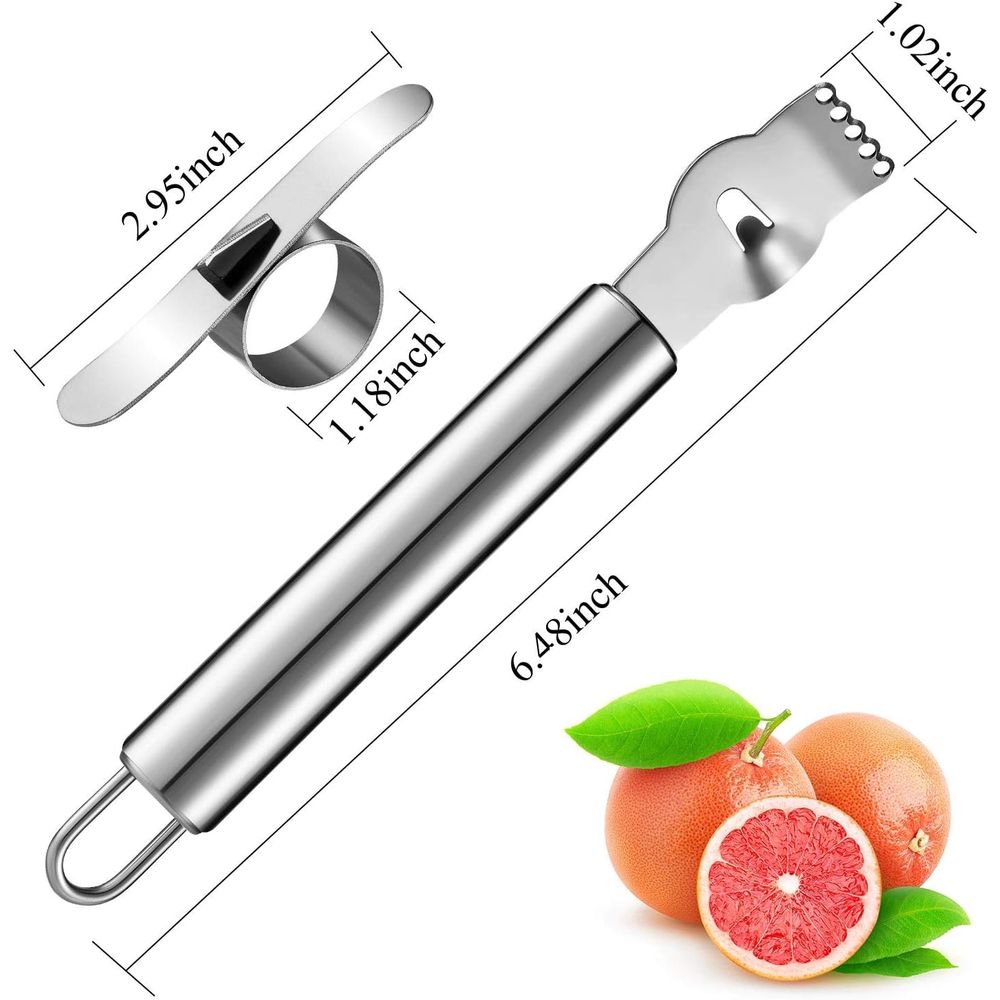 4 Parçalı Paslanmaz Çelik Limo - Peeler Channel Knife incelemesi ve fiyatı
