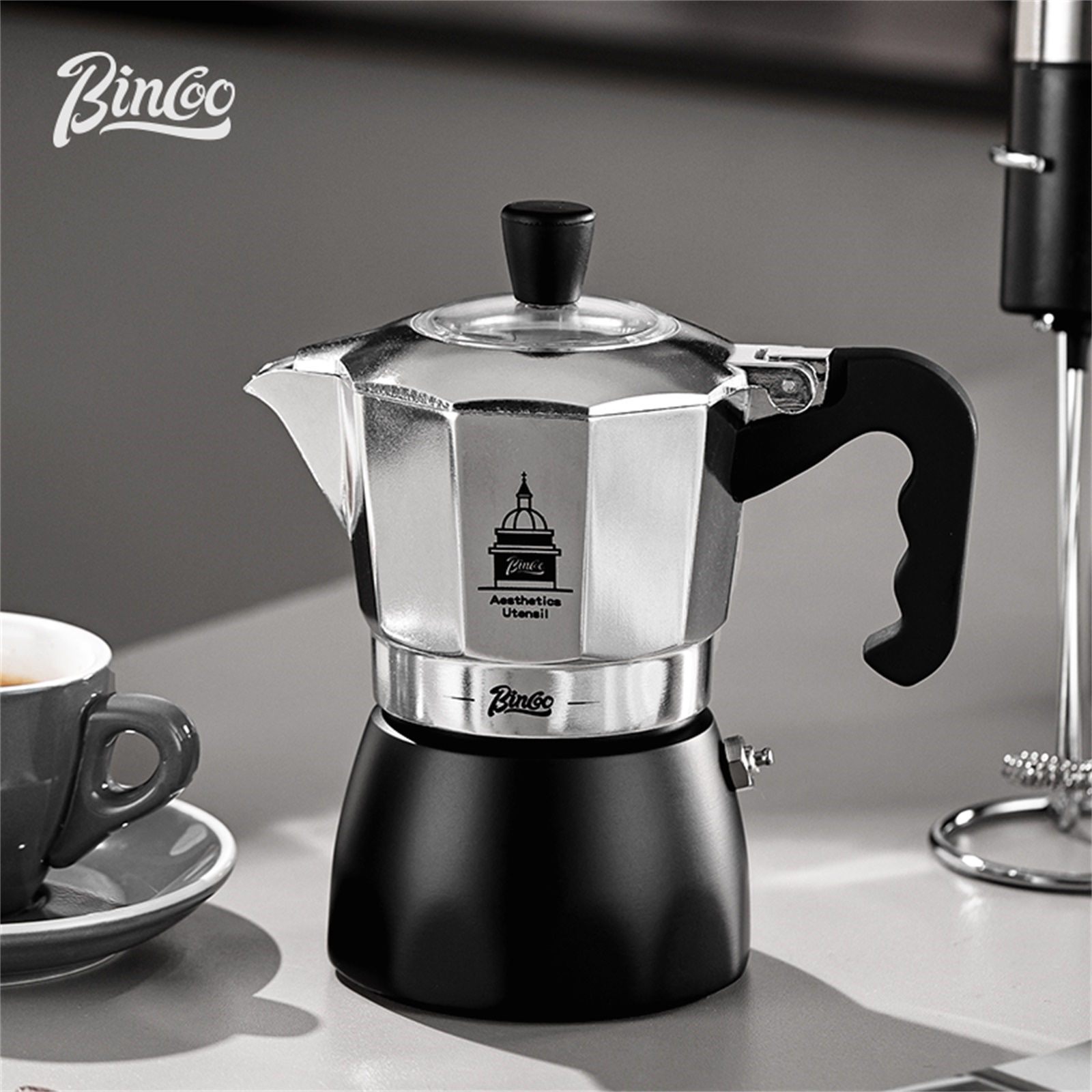 BINCOO Çift Valfli Moka Pot, E - Home Barista incelemesi ve fiyatı