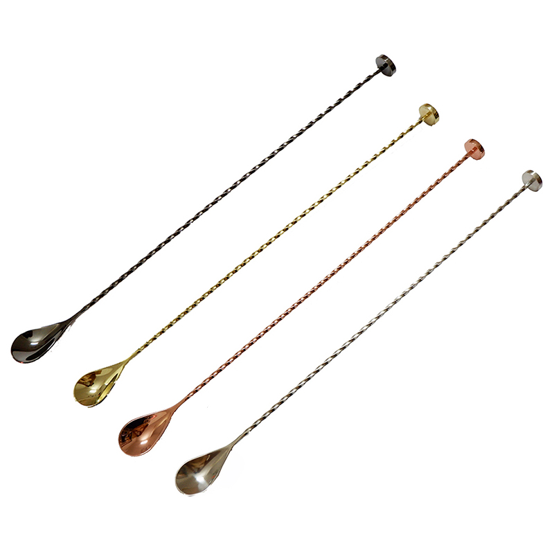 Ücretsiz kargo 40cm paslanmaz  - Bar Spoon Twisted incelemesi ve fiyatı