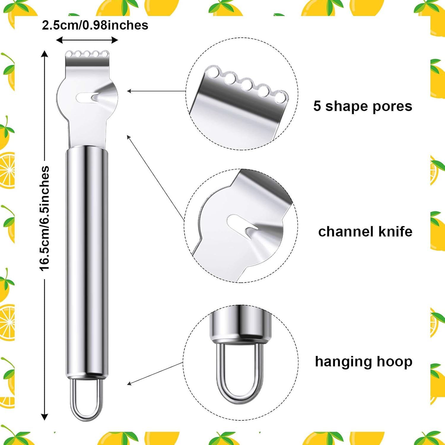 2 Parça Paslanmaz Çelik Limon  - Peeler Channel Knife incelemesi ve fiyatı