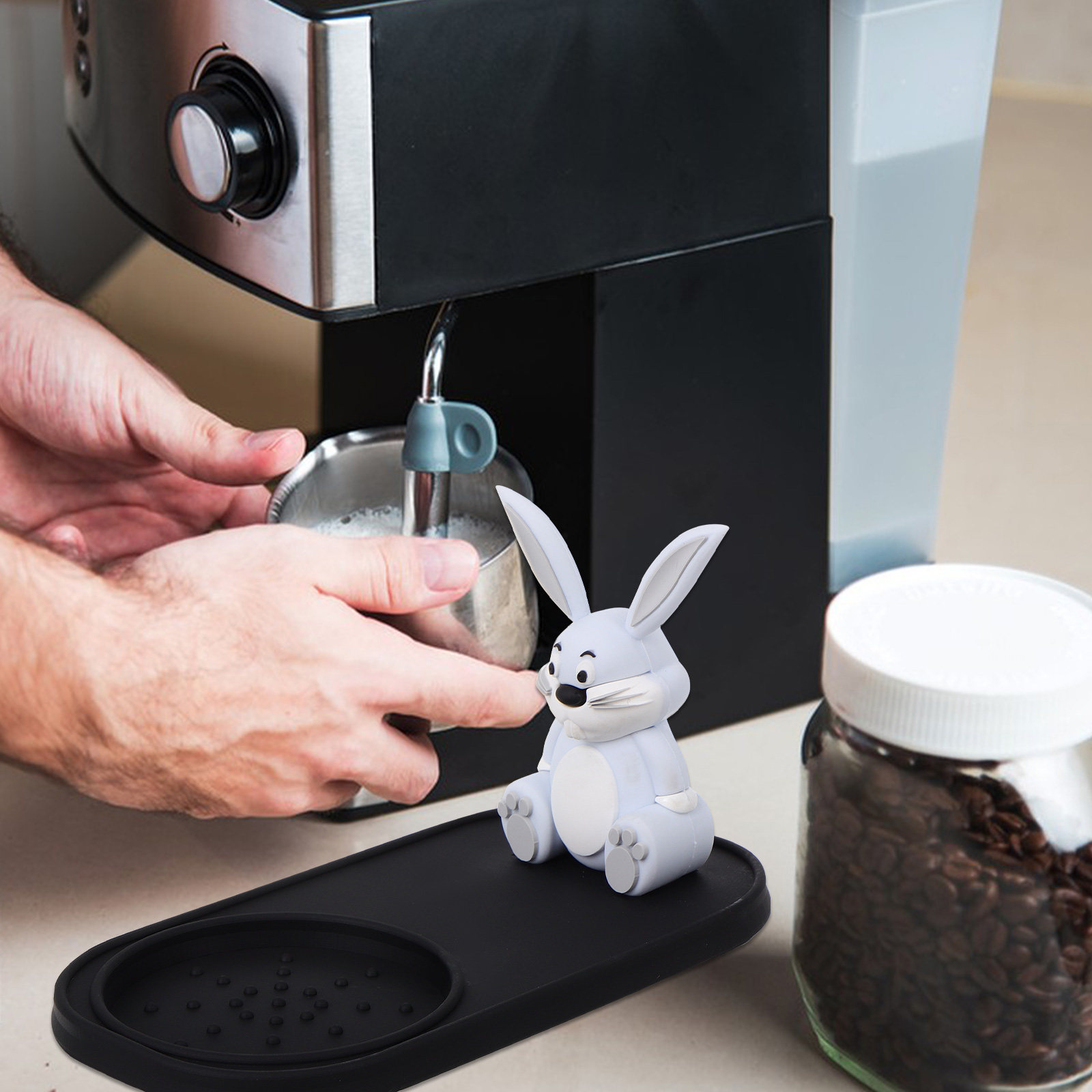 Tavşan Desenli Espresso Tamper - Home Bar And Counter incelemesi ve fiyatı
