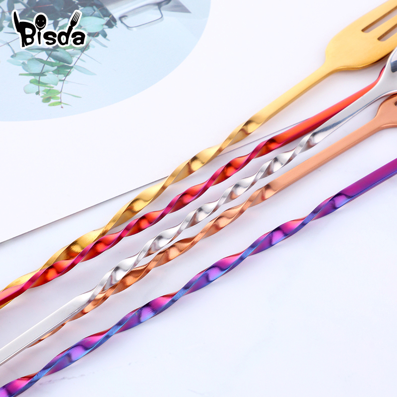 Çatallı Kokteyl Bar Kaşıkları, - Bar Spoon Twisted incelemesi ve fiyatı