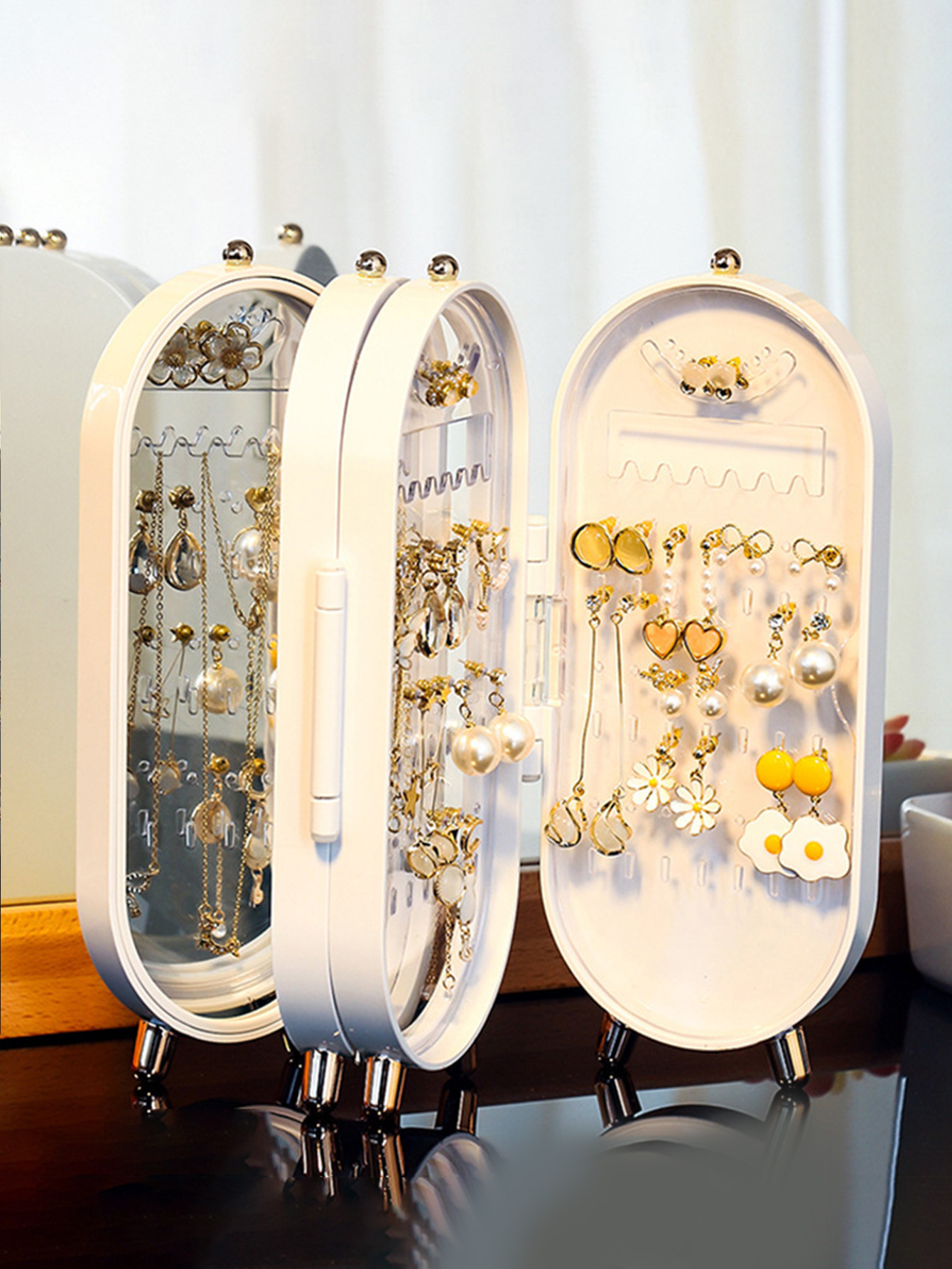 Oval Aynalı Mücevher Saklama D - Bar Cart Gold incelemesi ve fiyatı